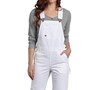 Dickie’s Bib WHITE Overalls SIZE SMALL NWT